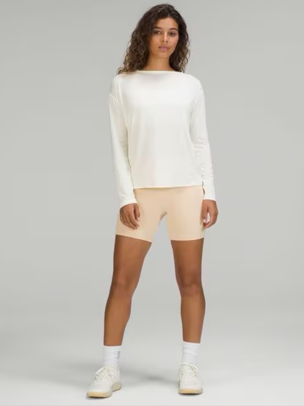 Lululemon modal blend open back long sleeve top size 6 sorbet yellow - Picture 4 of 11